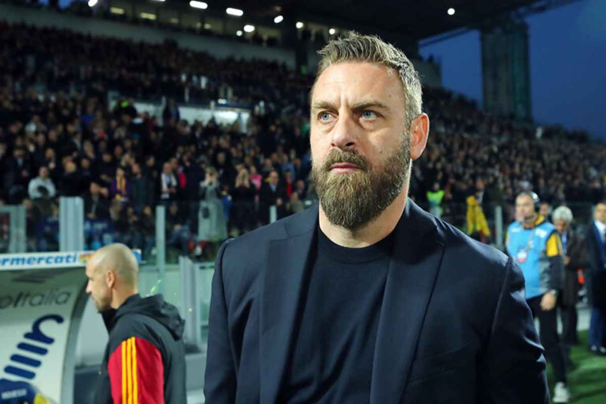 Daniele De Rossi allo stadio in campo