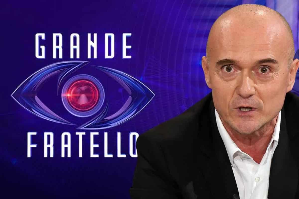 alfonso signorini e il logo del grande fratello