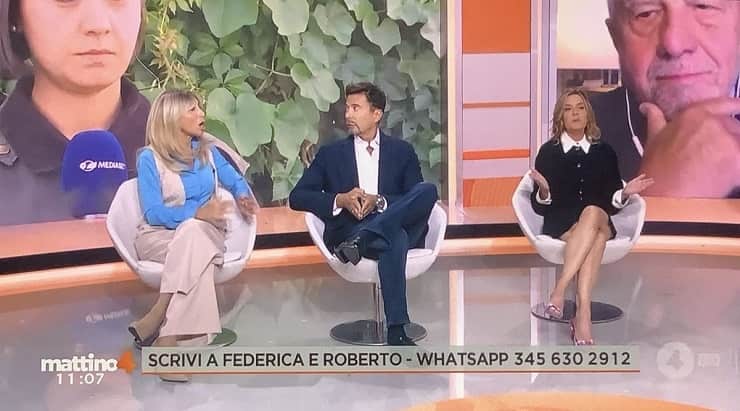 sabina negri, riccardo signoretti e patrizia groppelli a mattino 4