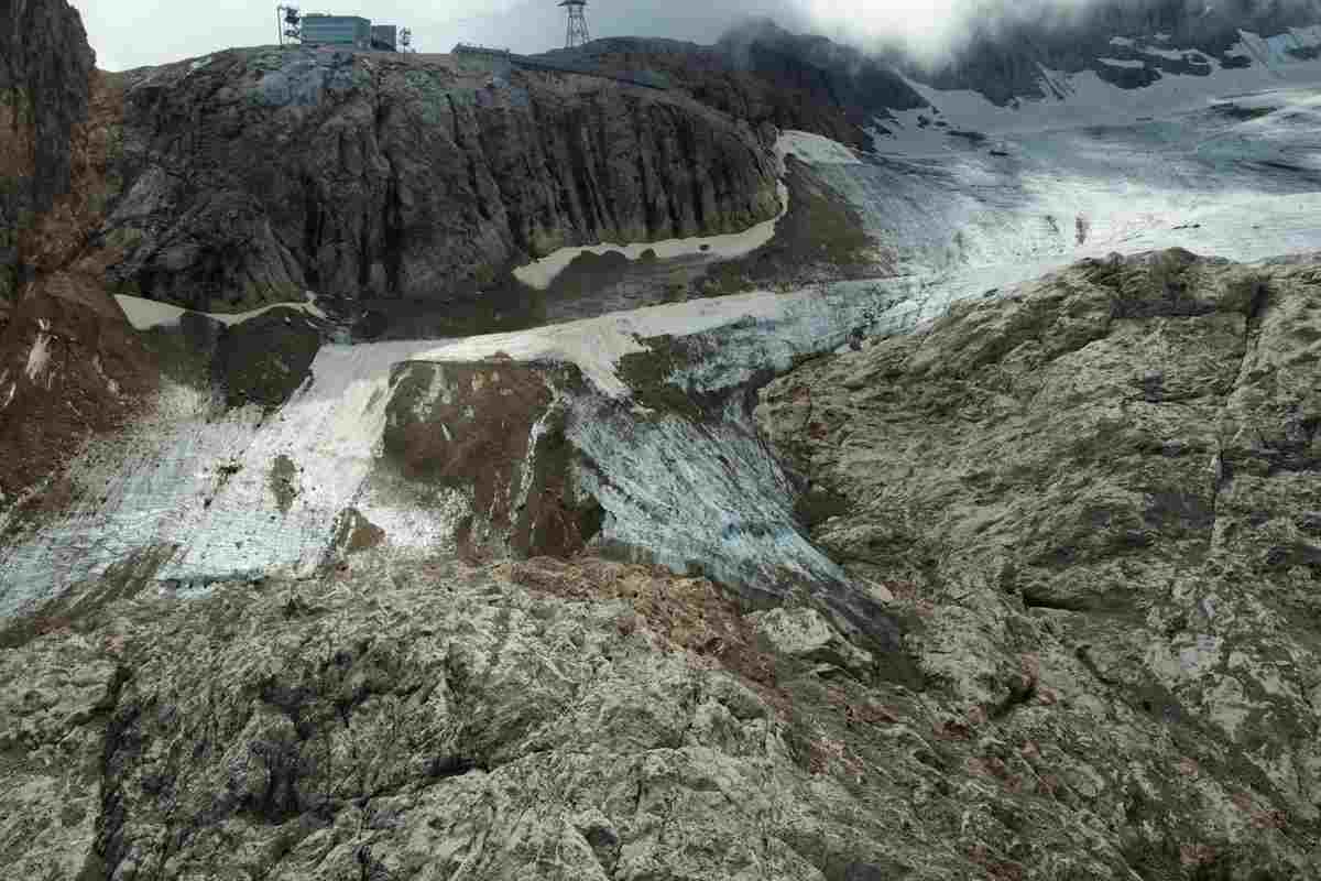 Il ghiacciaio della Marmolada