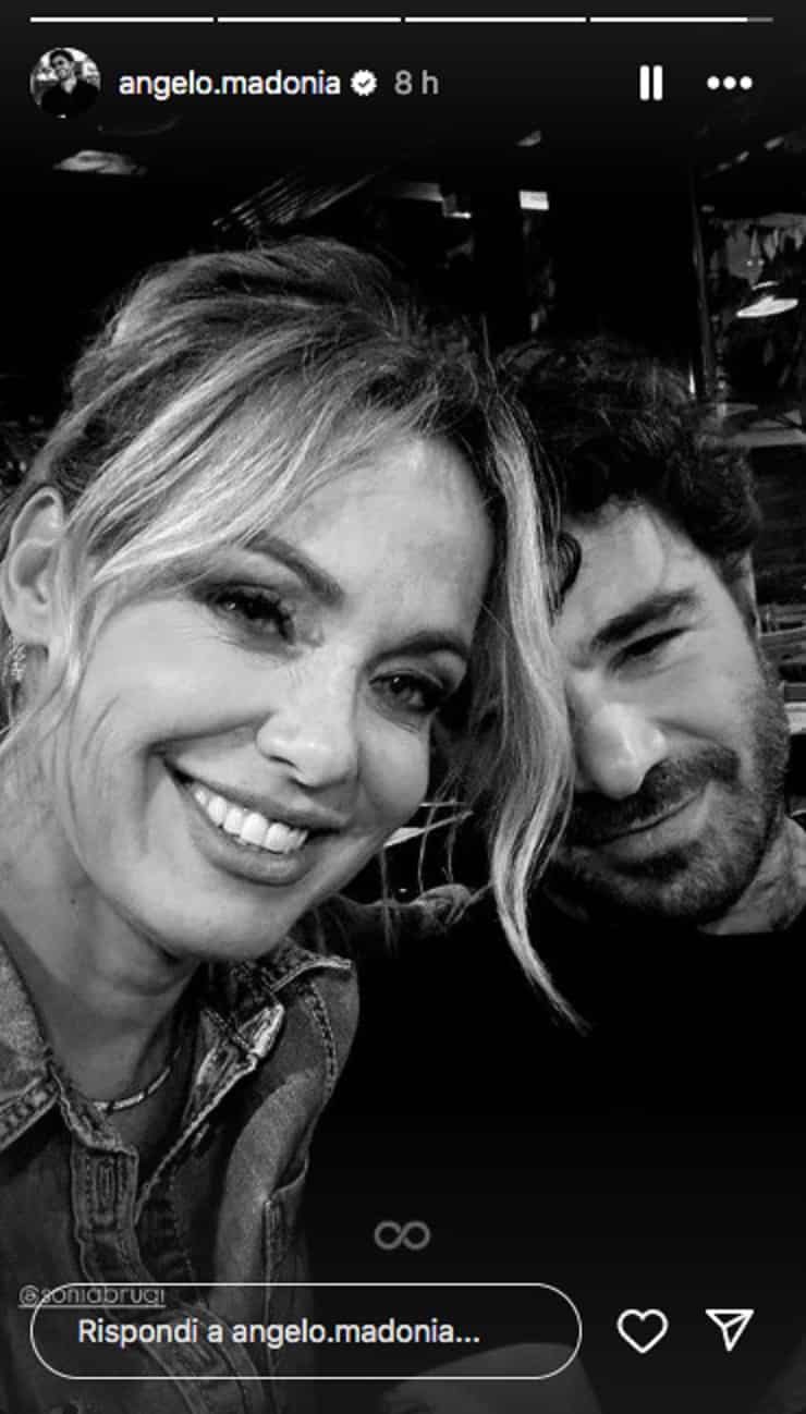 sonia bruganelli e angelo madonia, primo piano sorridente