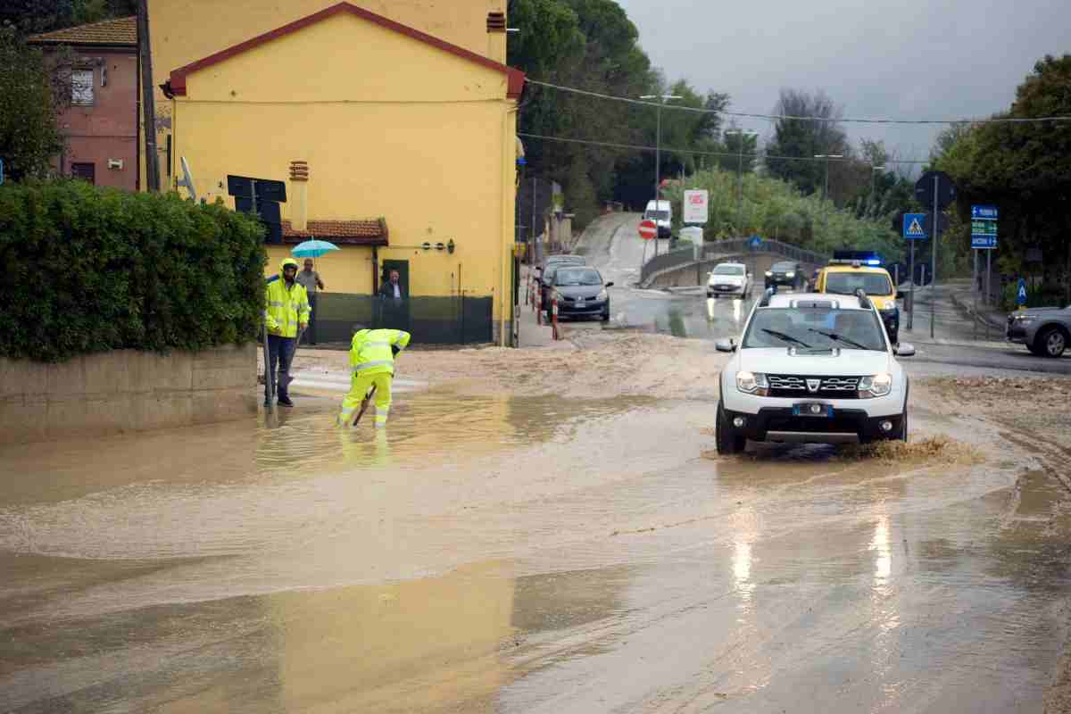 strade allagate maltempo