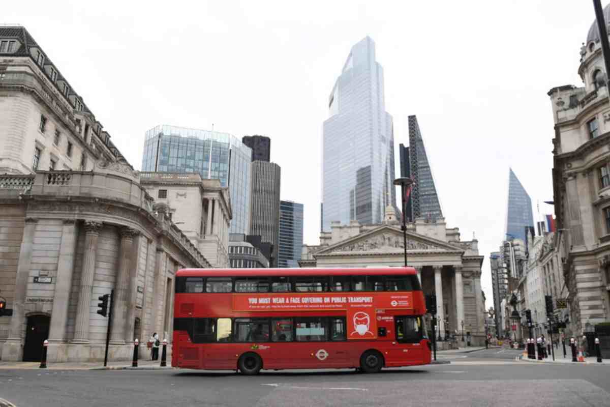 un tipico bus a londra