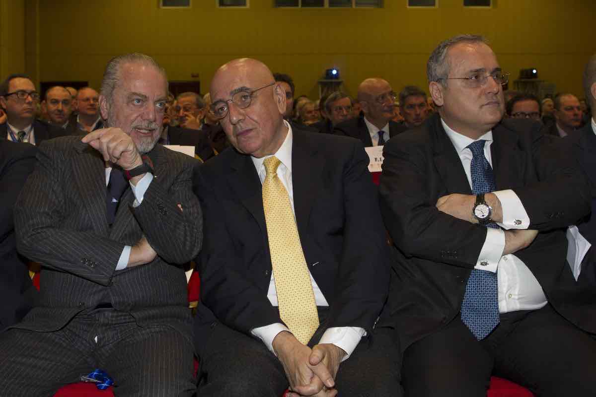 De Laurentiis Galliani e Lotito