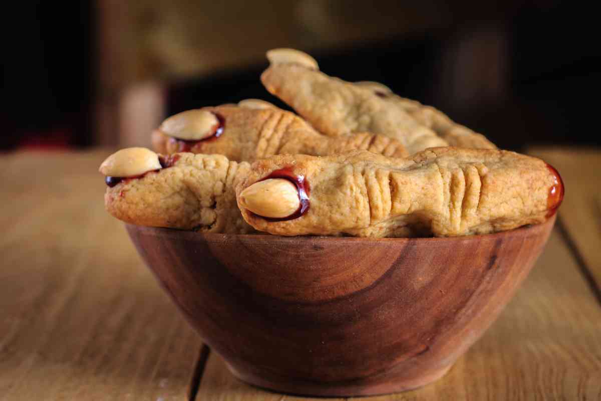 Dita di strega, biscotti di halloween 