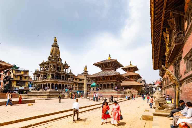 Piazza Patan Durbar in Nepal 