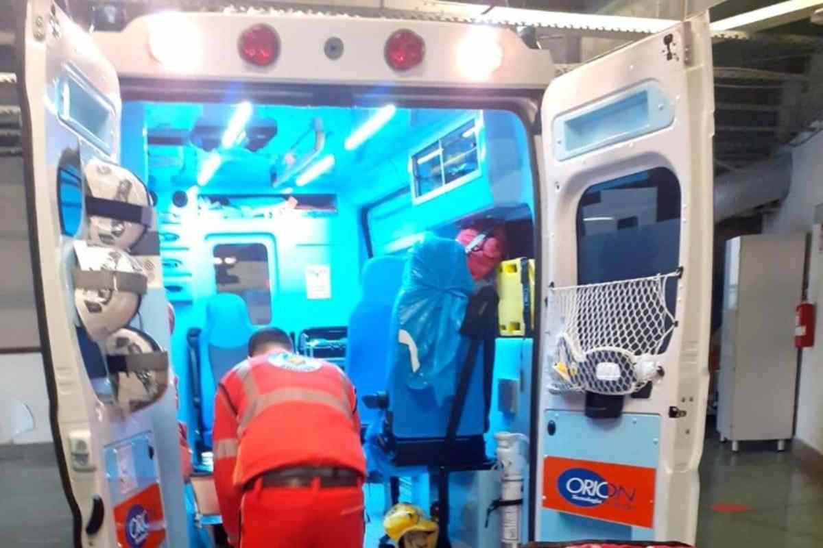 L'interno di un'ambulanza