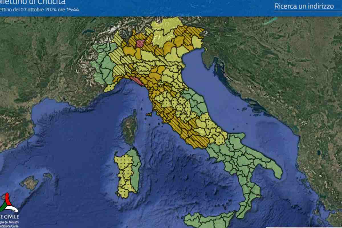 allerta maltempo protezione civile