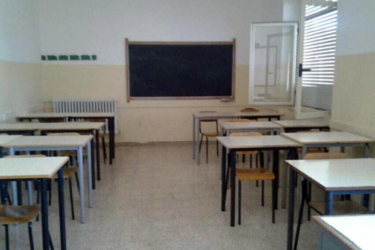 aula di scuola vuota