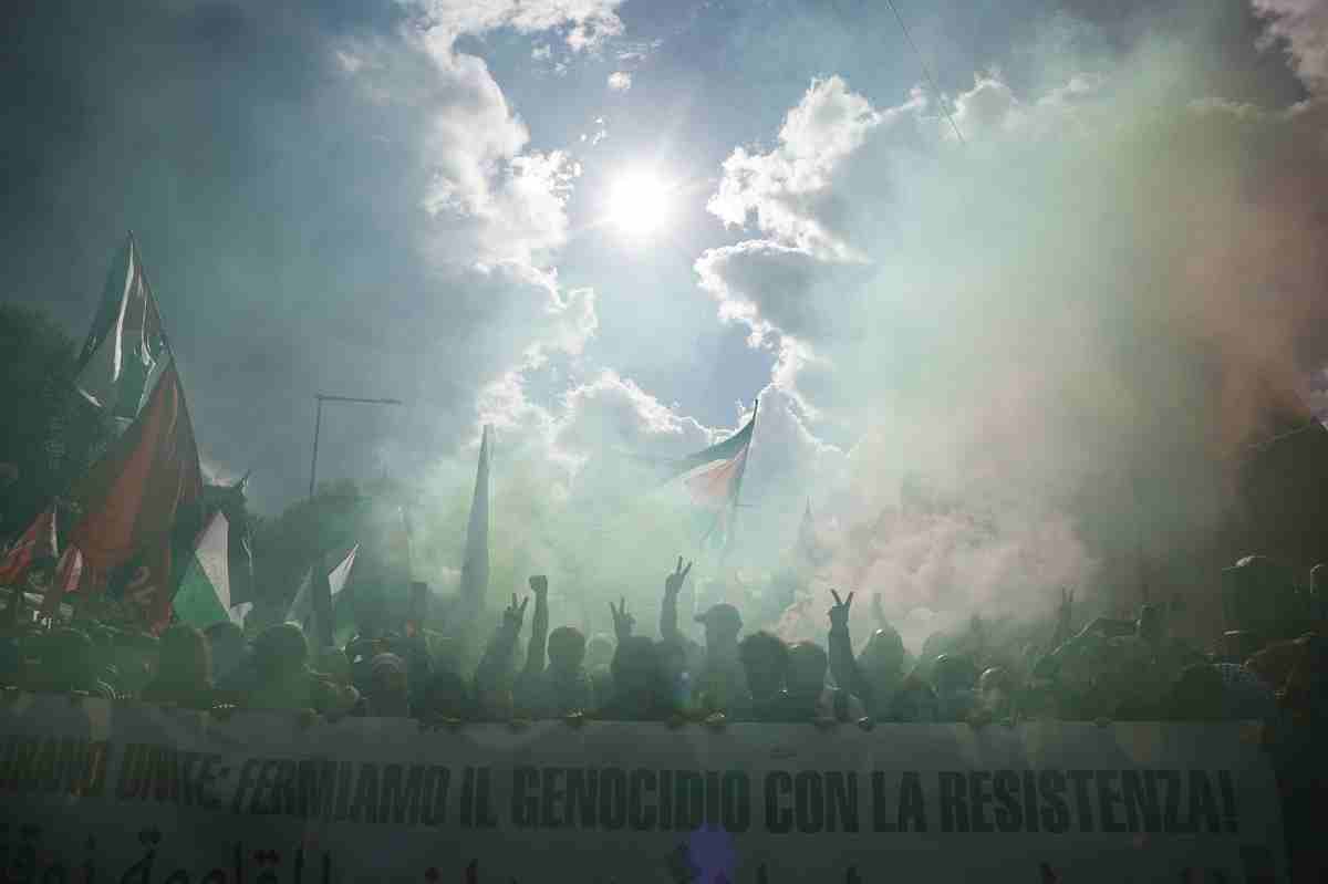 Corteo pro Palestina a Roma