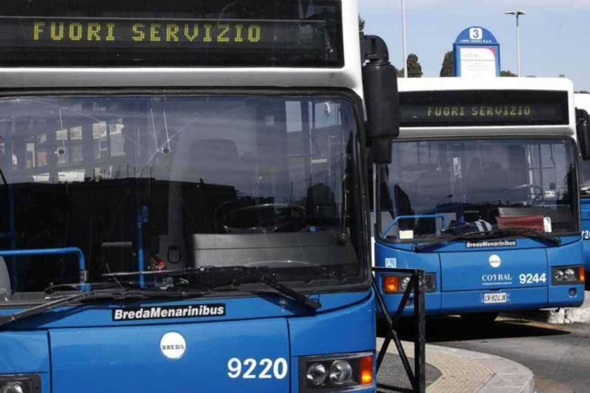 bus del cotral fermi in stazione