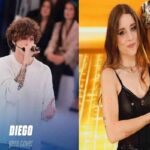 diego lazzari e angelina mango nella scuola di amici