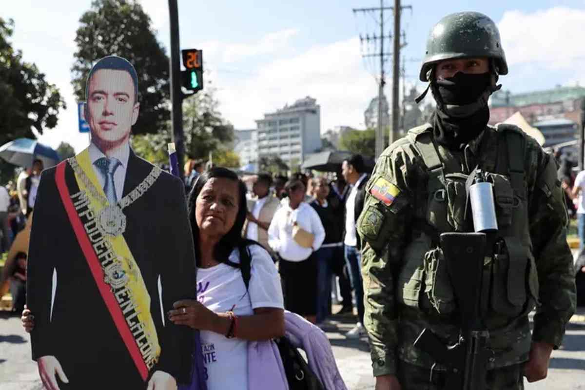 Una manifestazione in Ecuador