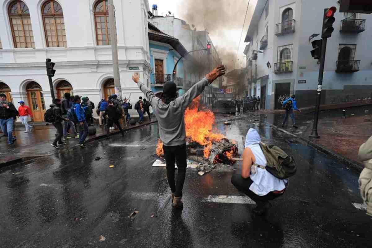 Una manifestazione in Ecuador