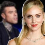 chiara ferragni in primo piano, fedez sul fondo