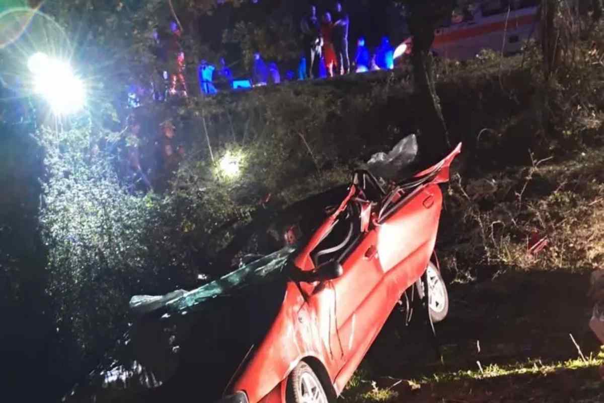 l'auto coinvolta nell'incidente di fonni