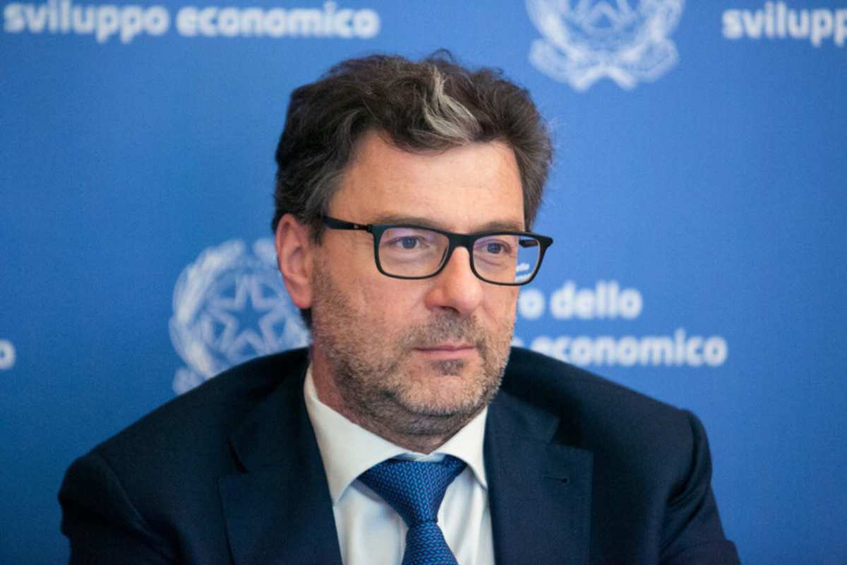 Il ministro Giorgetti