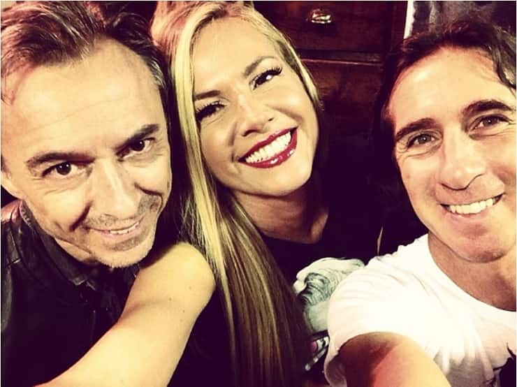 albertino, federica panicucci e mario fargetta ad un evento