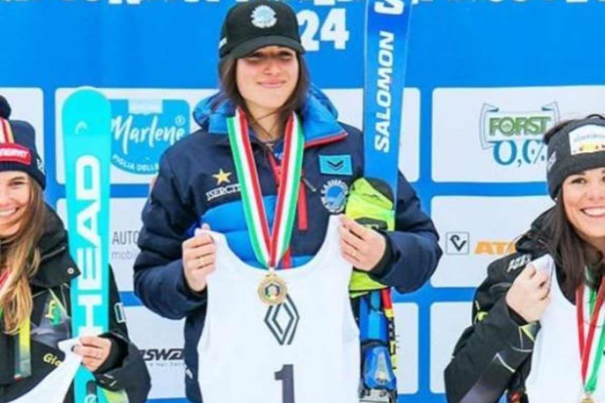 matilde lorenzi festeggia una vittoria 