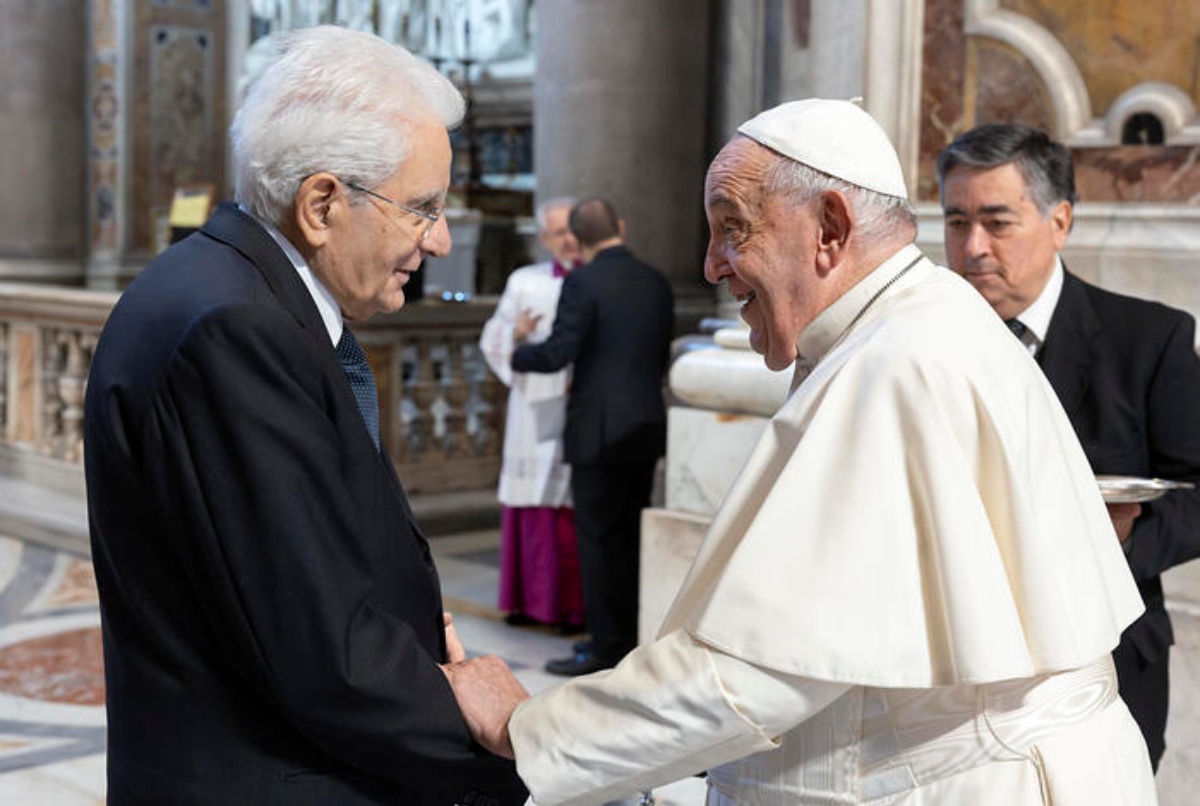 sergio mattarella e papa francesco