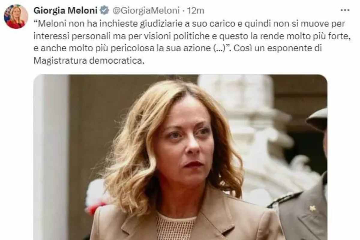 Il post della premier Meloni contro il magistrato che ha deciso il rimpatrio dei migranti dall'Albania