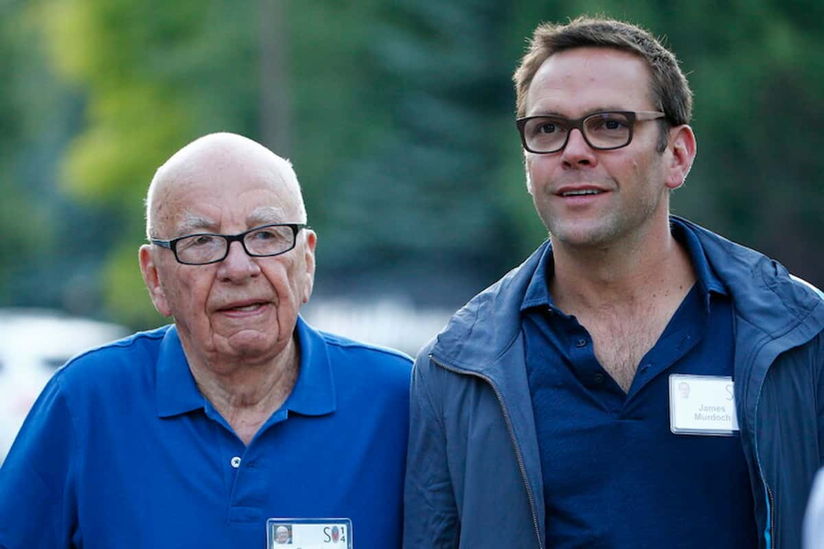 Rupert Murdoch e il figlio James