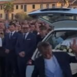 Nonno Gino Balla al funerale del nipote Kevin