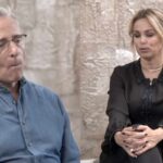 paolo bonolis e sonia bruganelli durante un'intervista