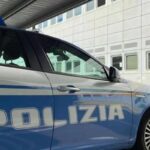 Un'auto della Polizia in servizio