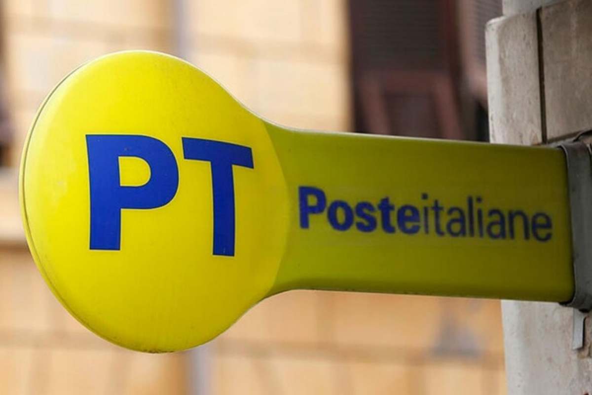 una insegna di poste italiane