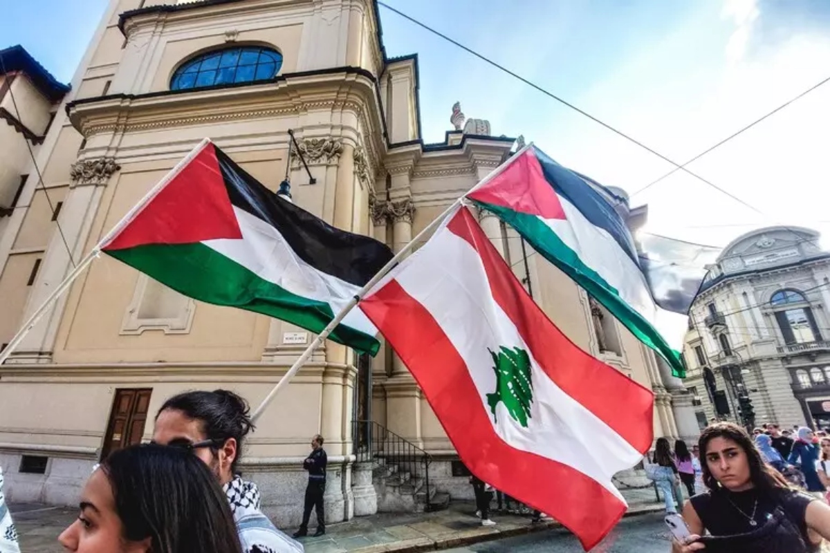 corteo pro palestina