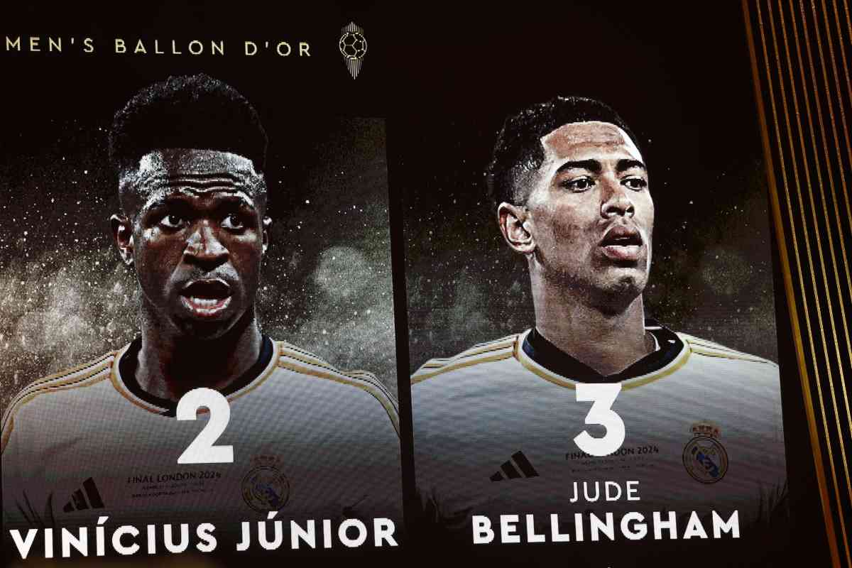 vinicius e bellingham nella classifica del pallone d'oro 24