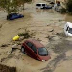 Auto sotto l'acqua a Valencia