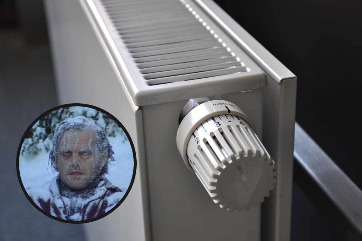 Un termosifone, con Jack Nicholson ghiacciato in Shining