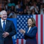 Kamala Harris e il suo cndidato vice Tim Walz