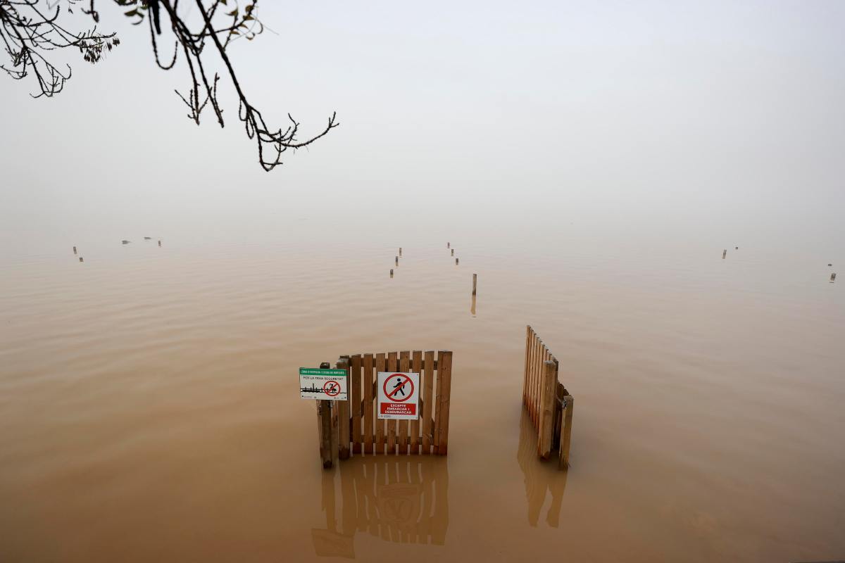 Allagamenti a Valencia provocati dall'alluvione