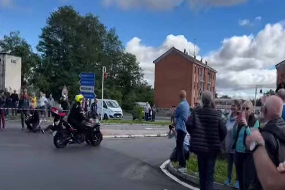 Un momento della gara del Giro del Veneto