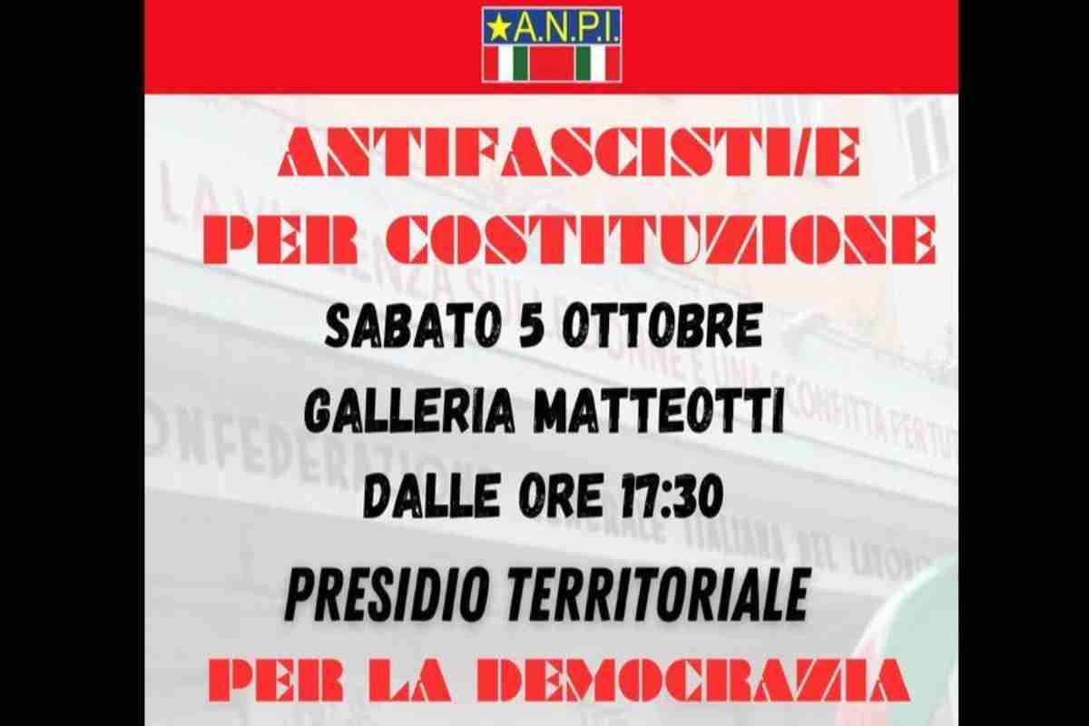 Il volantino contro l'apertura, a Ferrara, della sede di Forza Nuova 