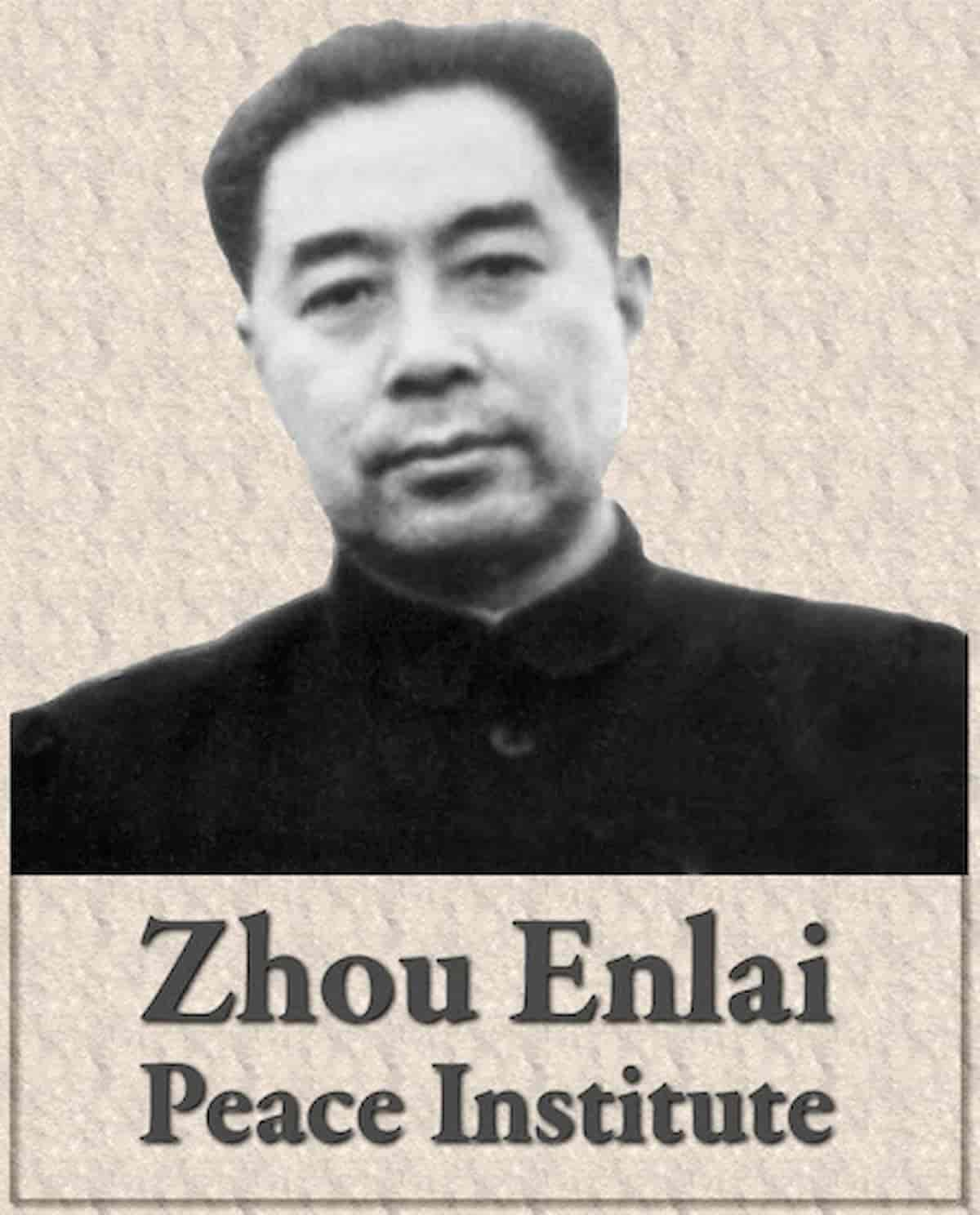 Zhou Enlai da giovane, suo il proverbio