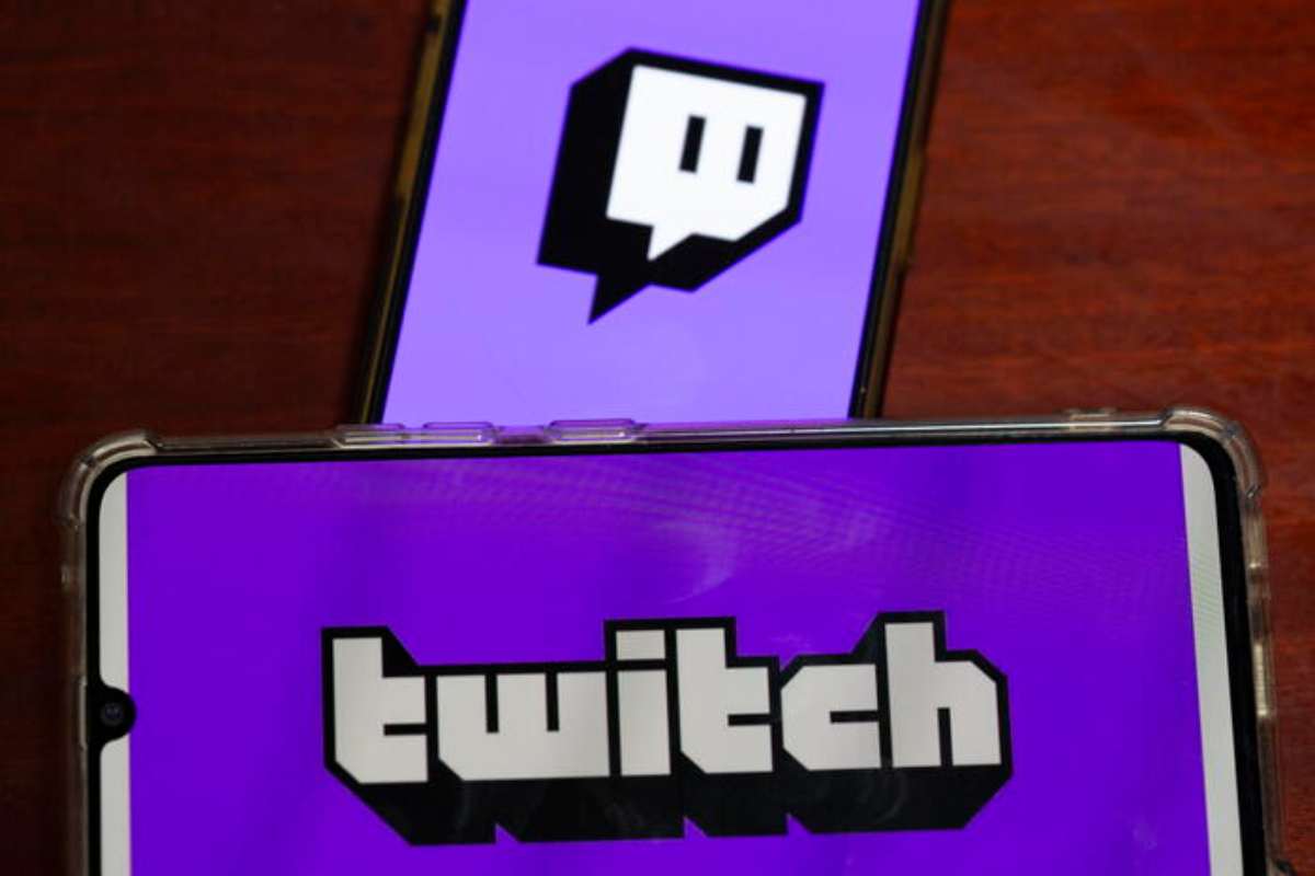 Il logo di Twitch, il noto sito di streaming di proprietà di Amazon