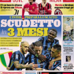 L’EDICOLA SPORTIVA, Gazzetta: “L’Inter prepara lo scatto scudetto”, Corriere dello Sport: “Roma, miracolo Ranieri. Lazio, è uno scippo”