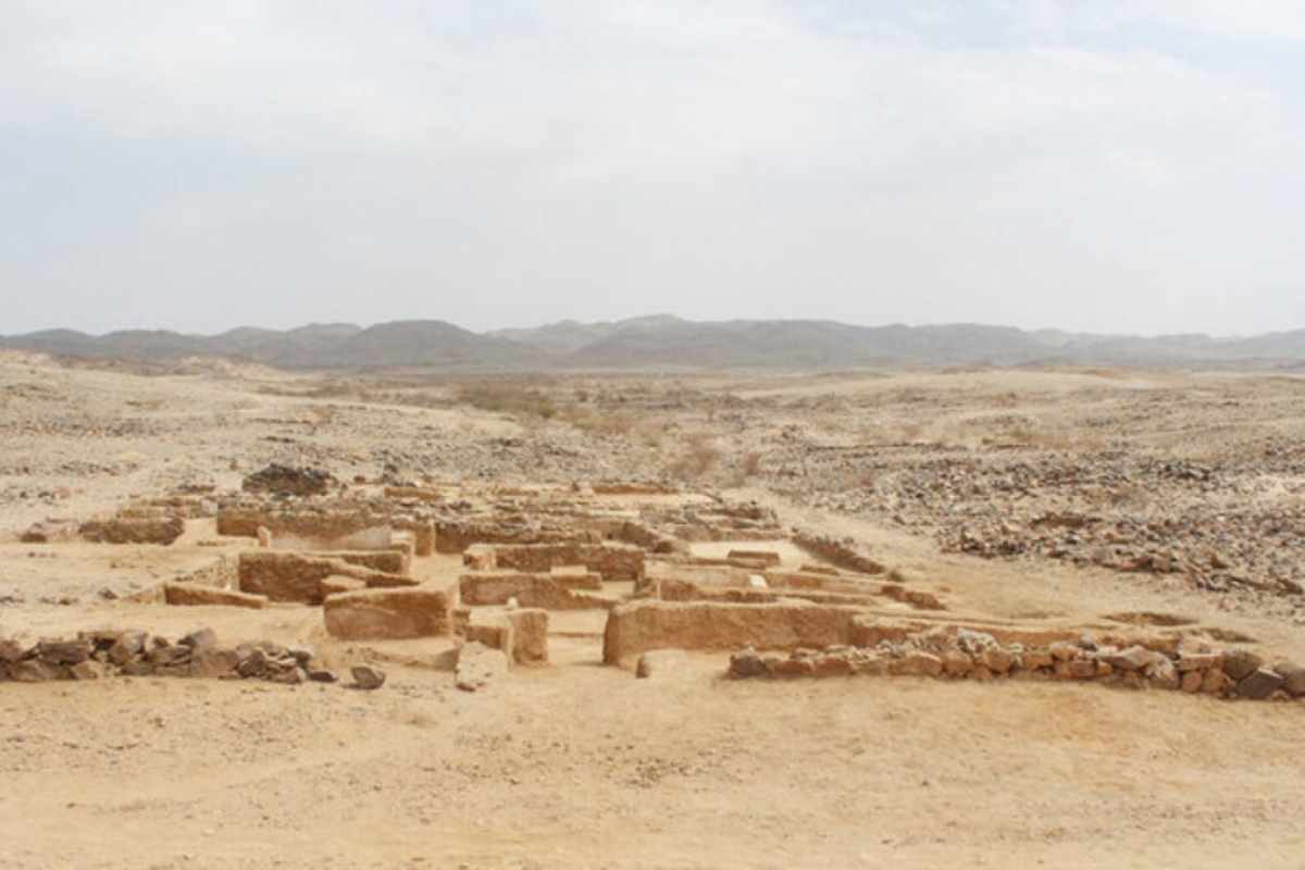 Panoramica di uno scavo archeologico