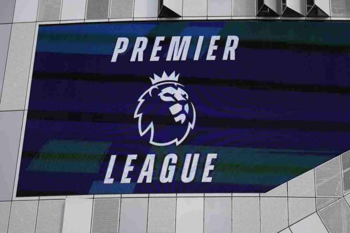 Il logo della Premier League, campionato di calcio inglese, con l'iconico leone