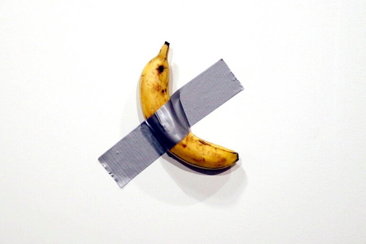 Comedian, la banana dell'artista Maurizio Cattelan