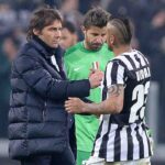 Conte e Vidal si salutano ai tempi della Juventus