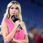 Diletta Leotta a bordo campo per Lazio-Milan