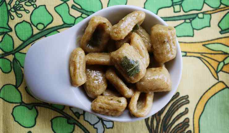 Gnocchi di castagne visti dall'alto