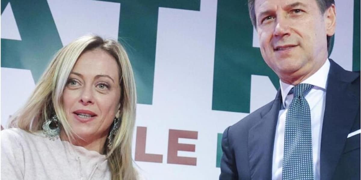 Giorgia Meloni e Giuseppe Conte