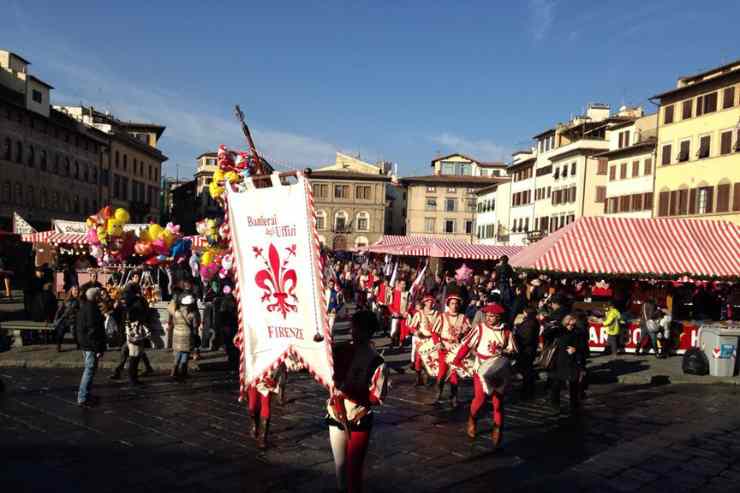 Sbandieratori Mercatino di Natale Firenze 