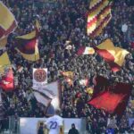 Tifosi della Roma allo stadio Olimpico